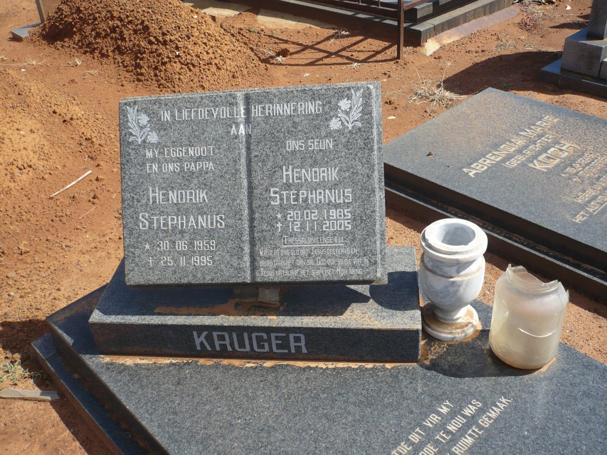 KRUGER Hendrik Stephanus 1959-1995 :: KRUGER Hendrik Stephanus 1985-2005
