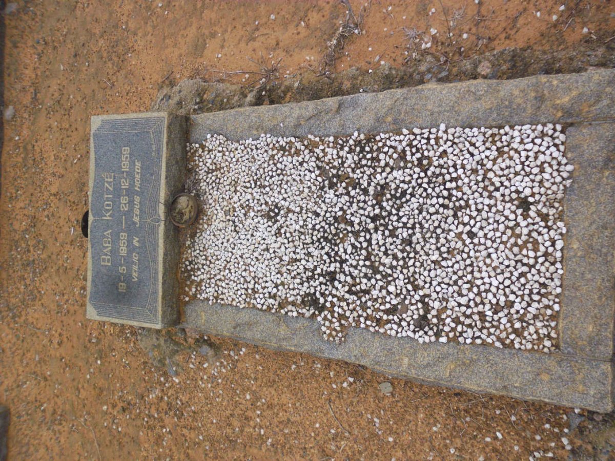 KOTZÉ Baba 1959-1959