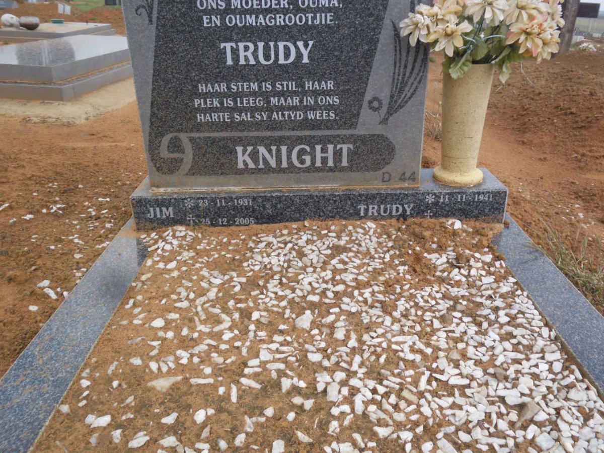 KNIGHT Jim 1931-2005 &amp; Trudy 1941-