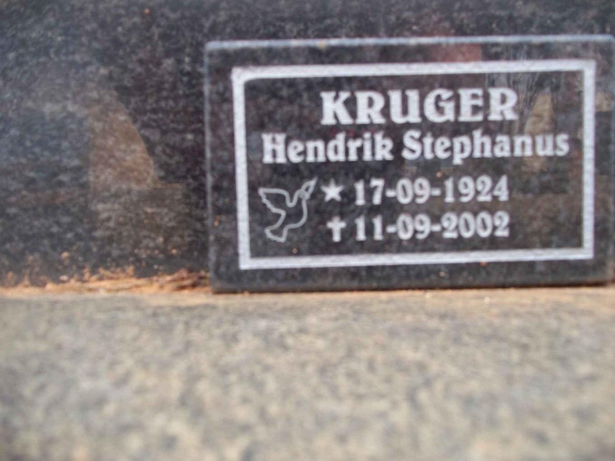 KRUGER Hendrik Stephanus 1924-2002