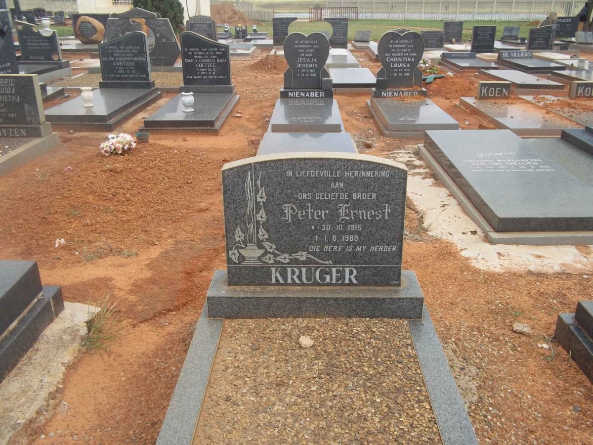 KRUGER Peter Ernest 1915-1988
