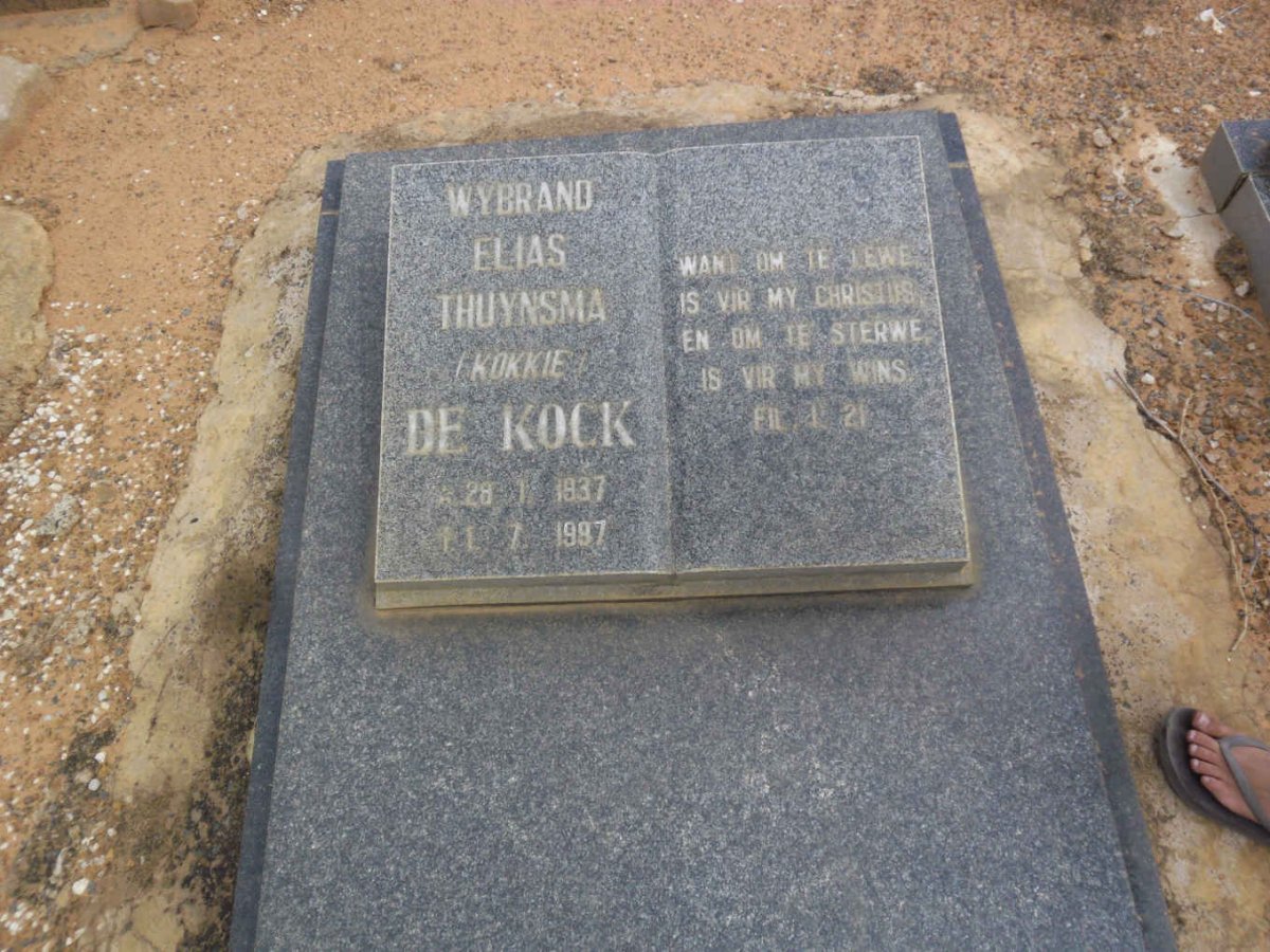 KOCK Wynand Elias Thuynsma 1937-1997