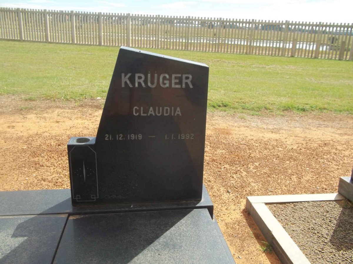 KRÜGER Claudia 1919-1992