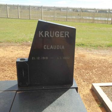 KRÜGER Claudia 1919-1992