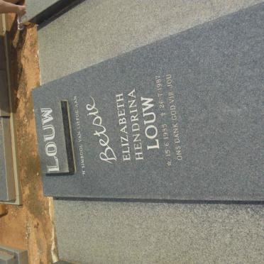 LOUW Elizabeth Hendrina 1935-1987