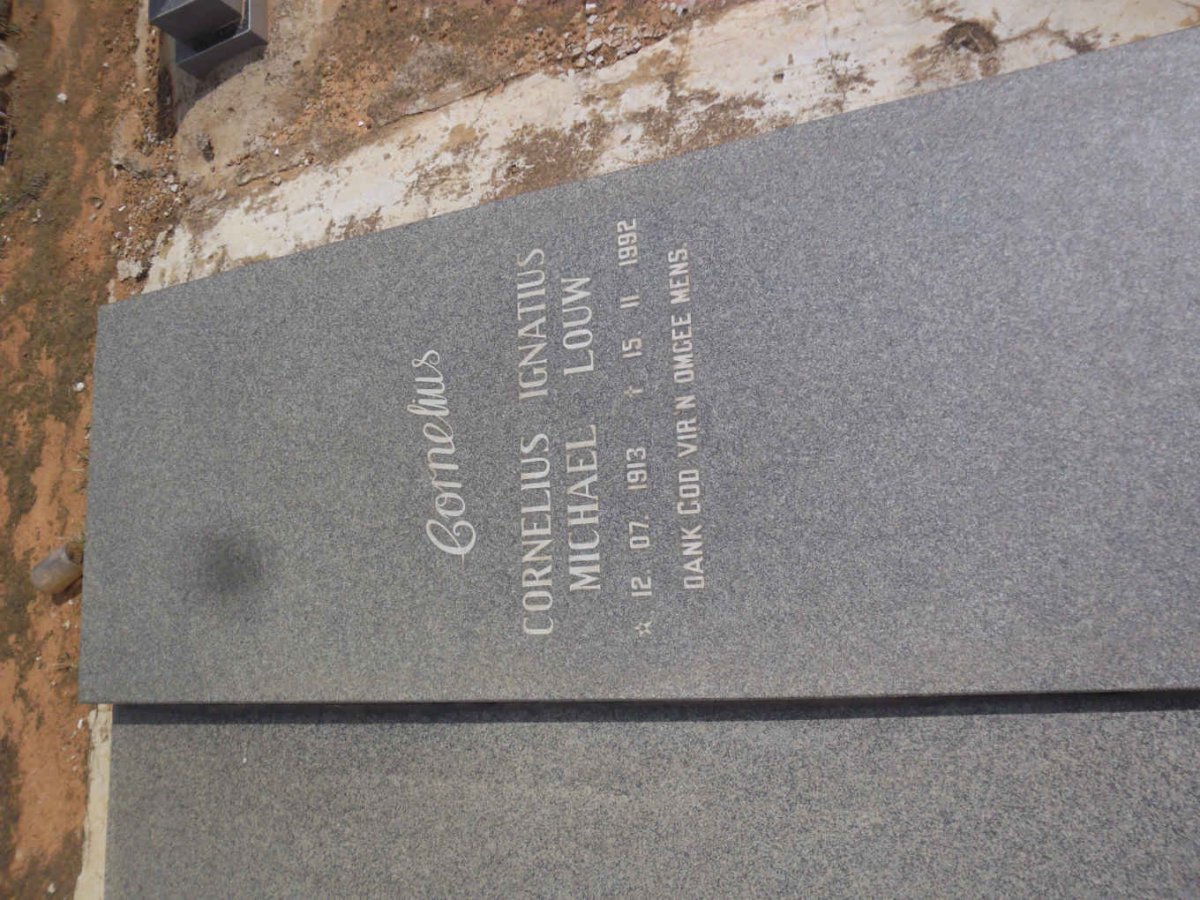 LOUW Cornelius Ignatius Michael 1913-1992