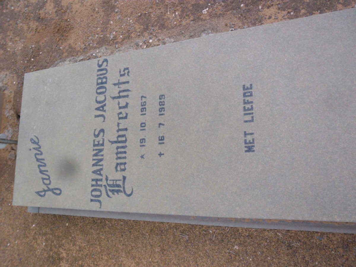 LAMBRECHTS Johannes Jacobus 1967-1989