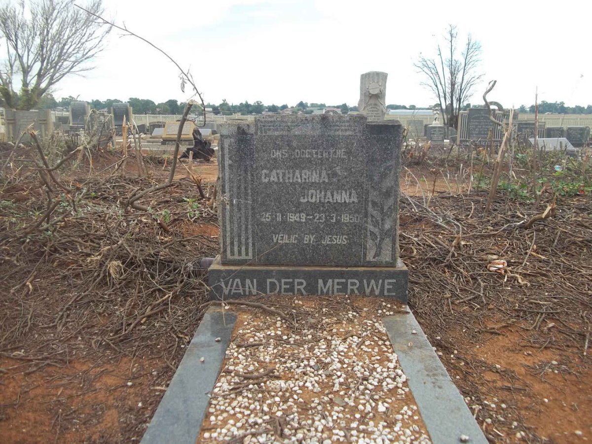 MERWE Catharina Johanna, van der 1949-1950