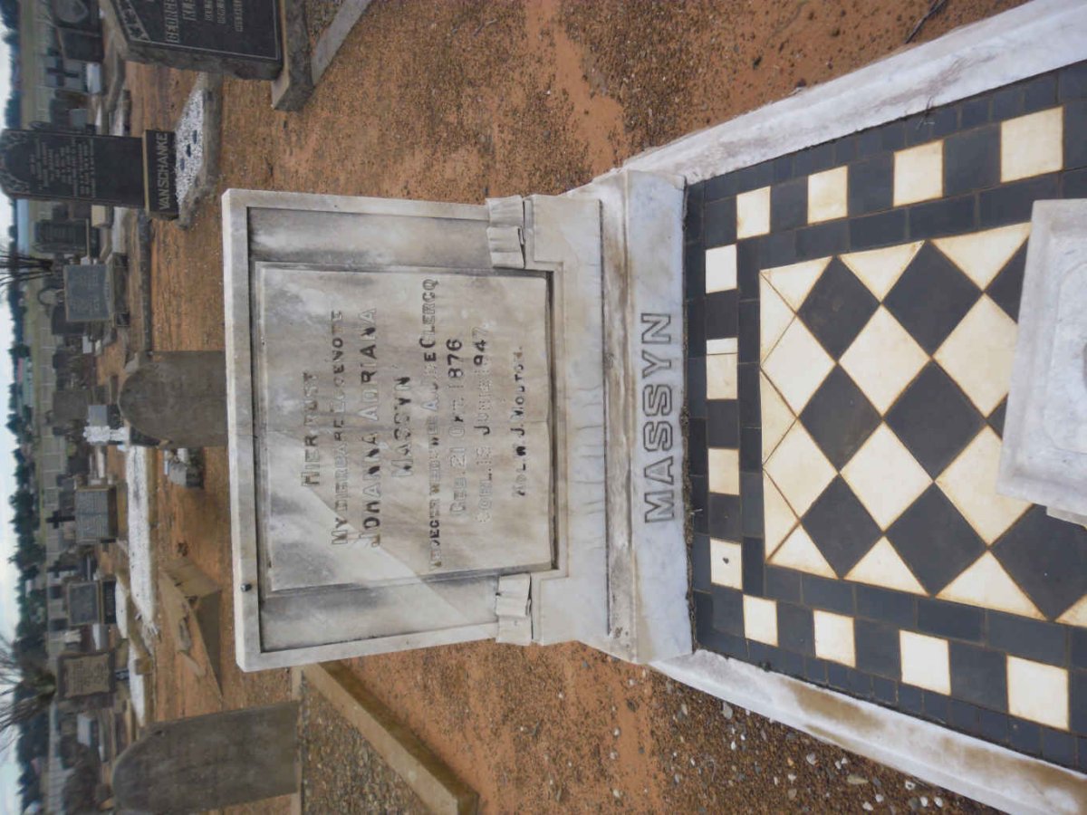 MASSYN Johanna Adriana voorheen DE CLERCQ 1876-1947