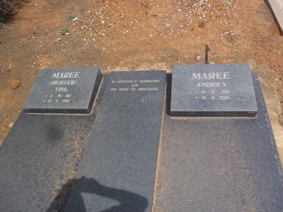 MAREE Andries 1913-2000 &amp; Tina RICHTER 1917-1999