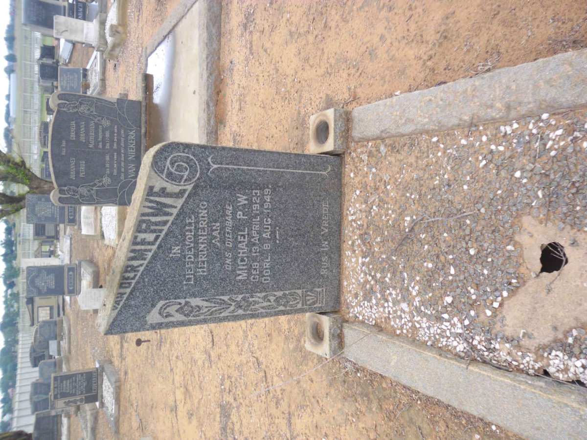 MERWE Michael P.W., van der 1923-1949