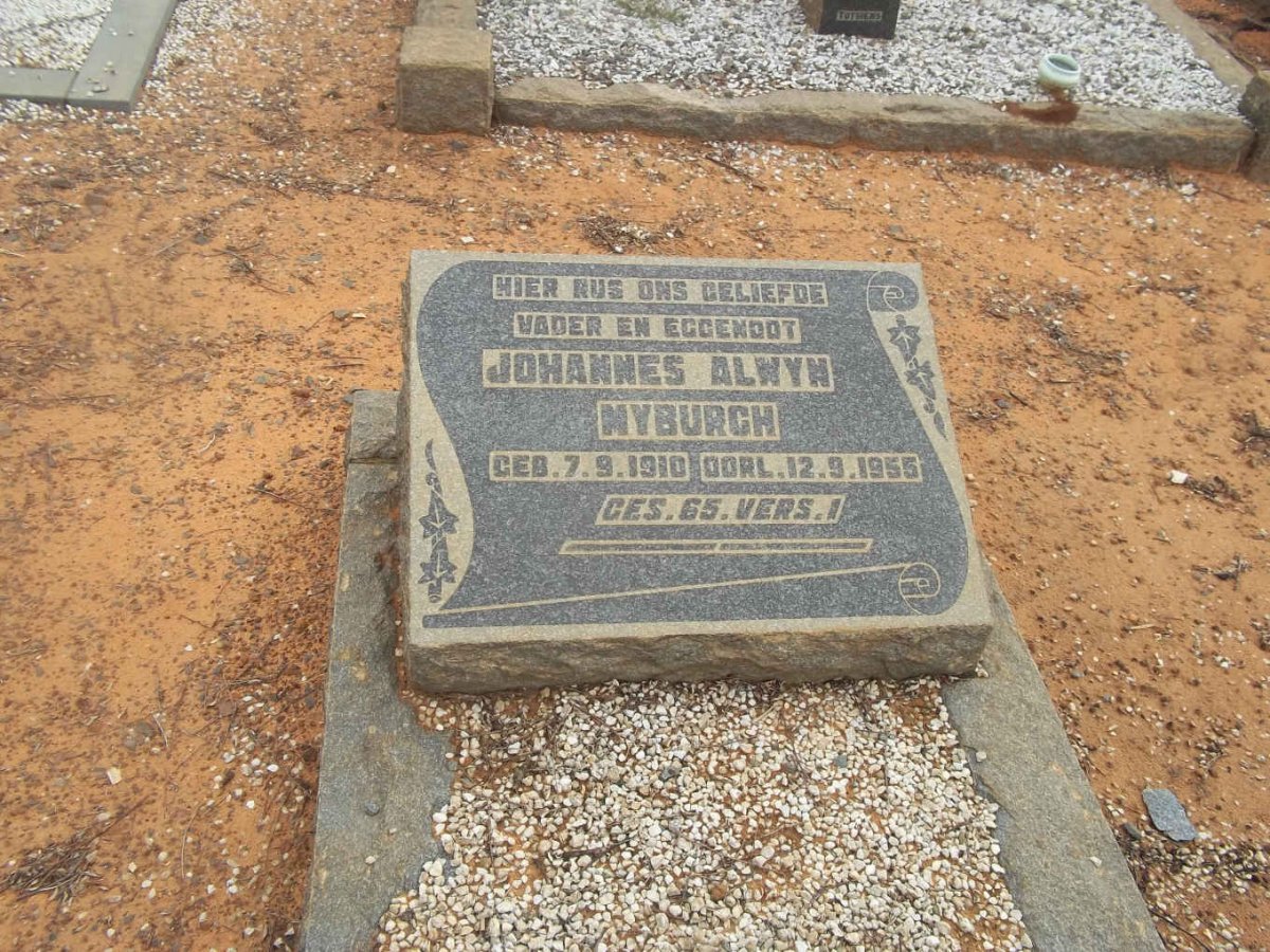 MYBURGH Johannes Alwyn 1910-1955