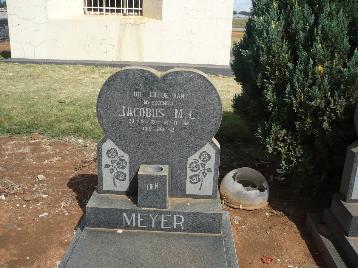 MEYER Jacobus M.C. 1918-1982
