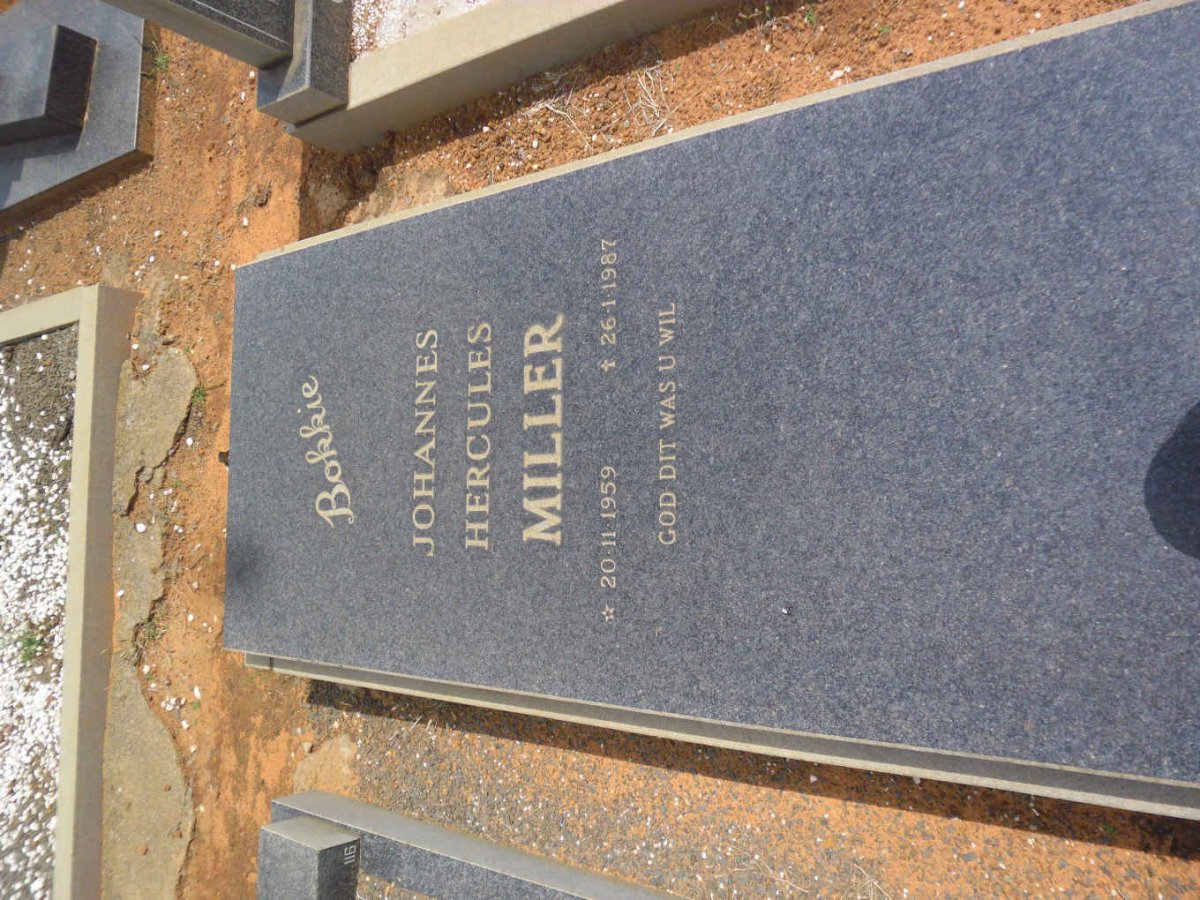 MILLER Johannes Hercules 1959-1987