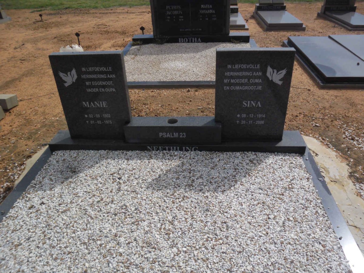 NEETHLING Manie 1902-1975 &amp; Sina 1914-2006