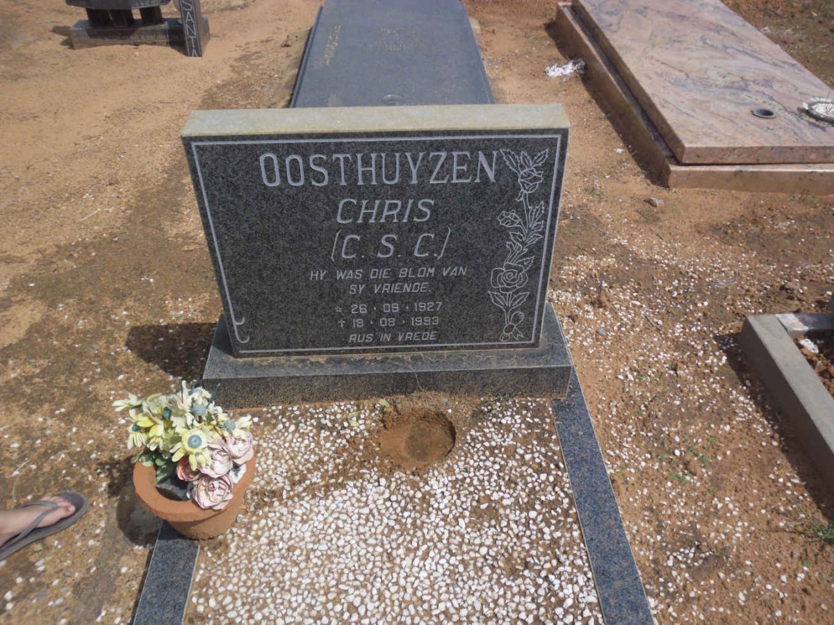 OOSTHUYZEN C.S.C. 1927-1993
