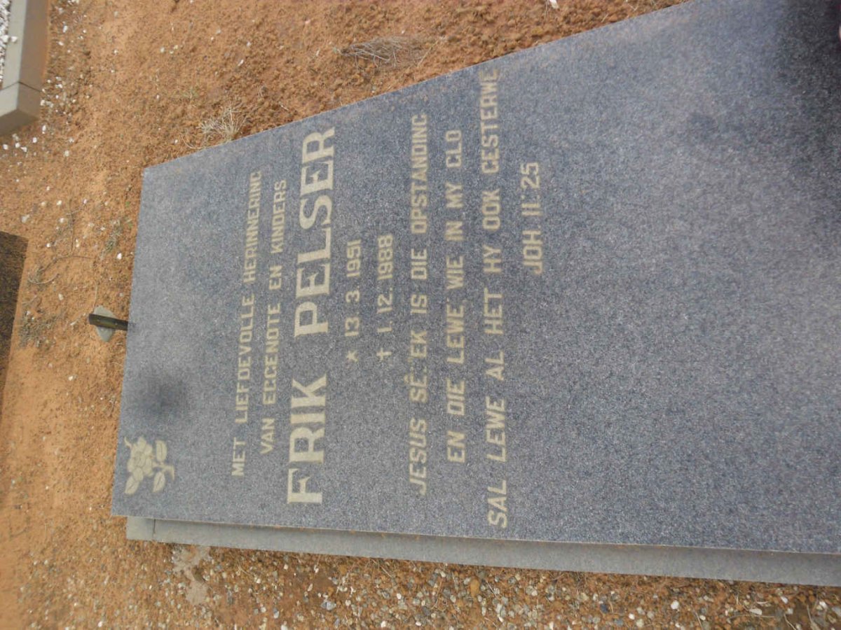 PELSER Frik 1951-1988