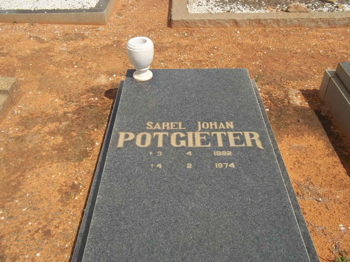 POTGIETER Sarel Johan 1882-1974