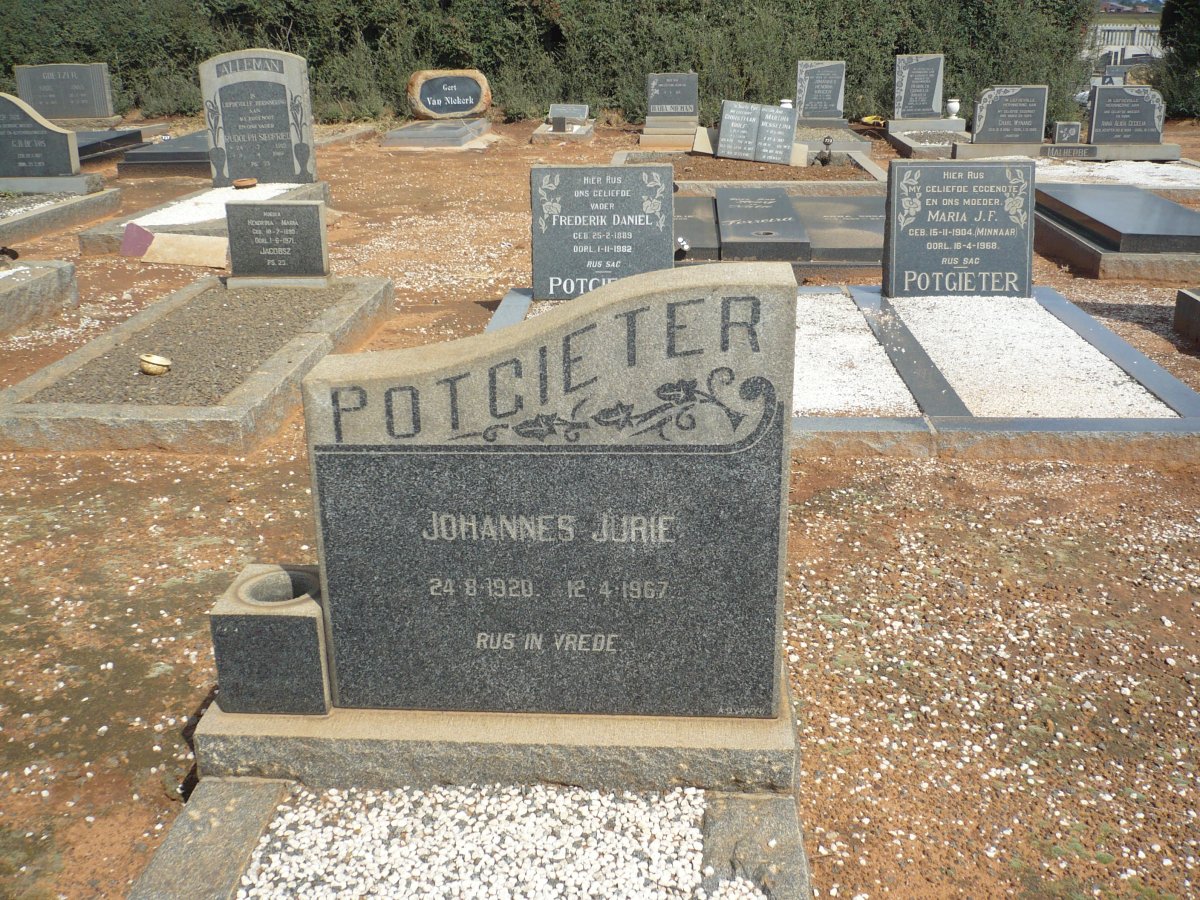 POTGIETER Johannes Jurie 1920-1967