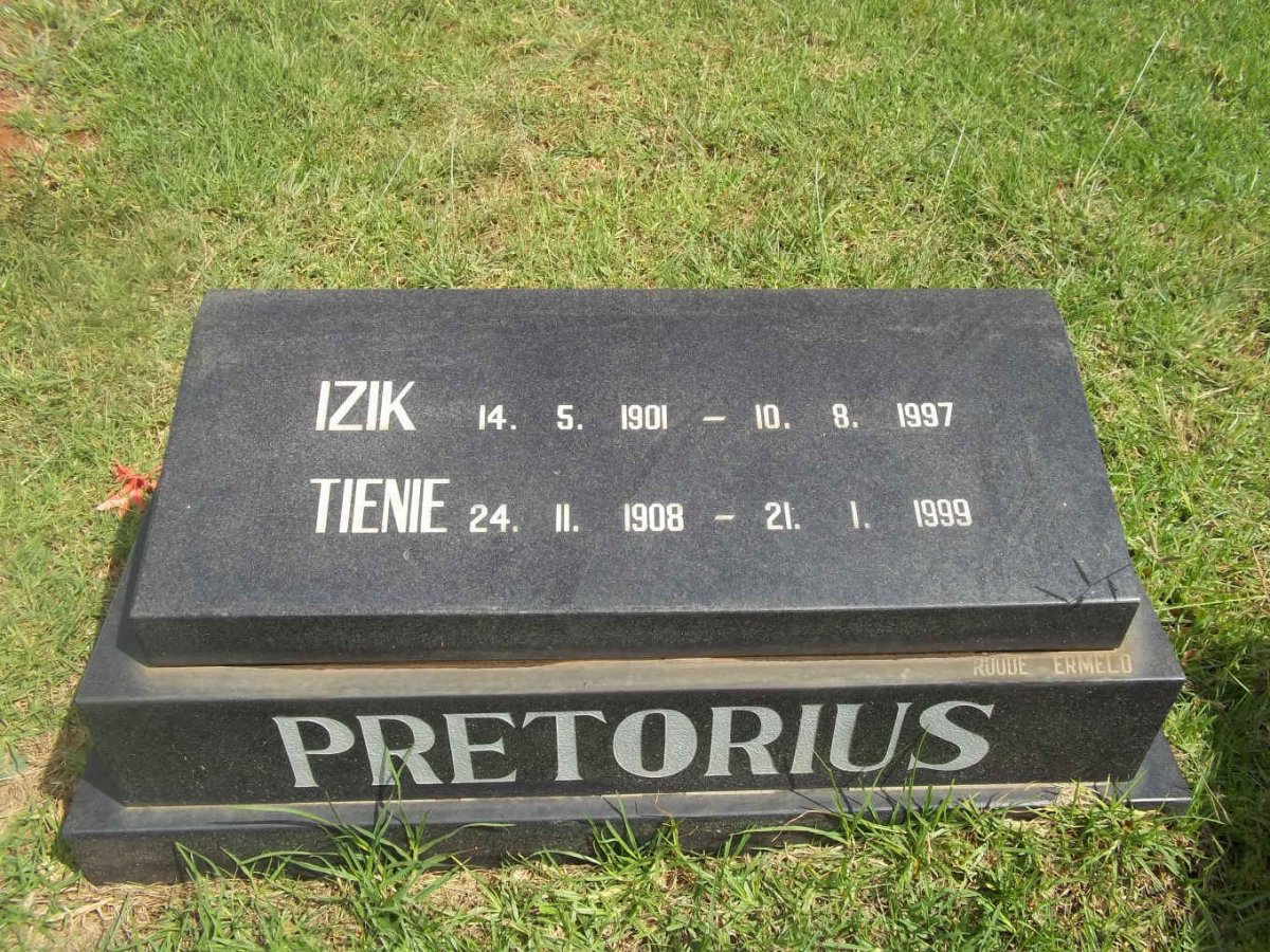 PRETORIUS Izik 1901-1997 &amp; Tienie 1908-1999