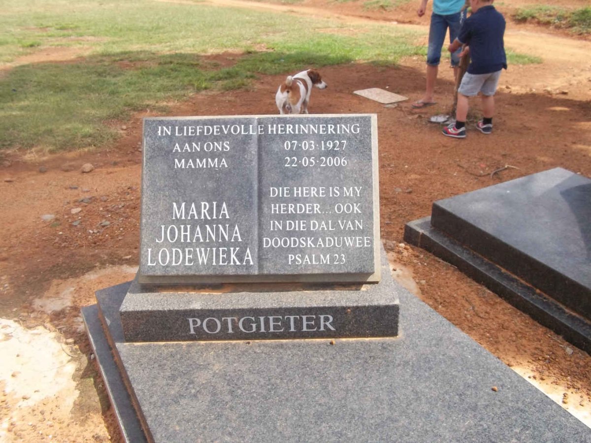POTGIETER Maria Johanna Lodewieka 1927-2006
