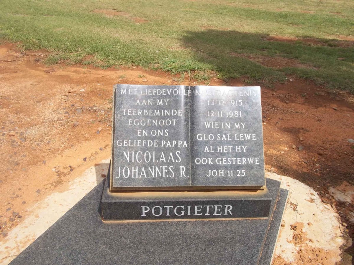 POTGIETER Nicolaas Johannes R. 1915-1981