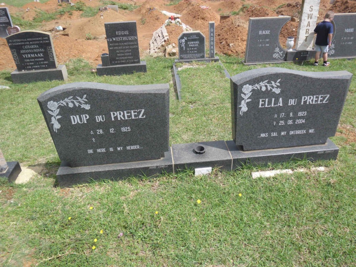 PREEZ Dup, du 1925- &amp; Ella 1923-2004