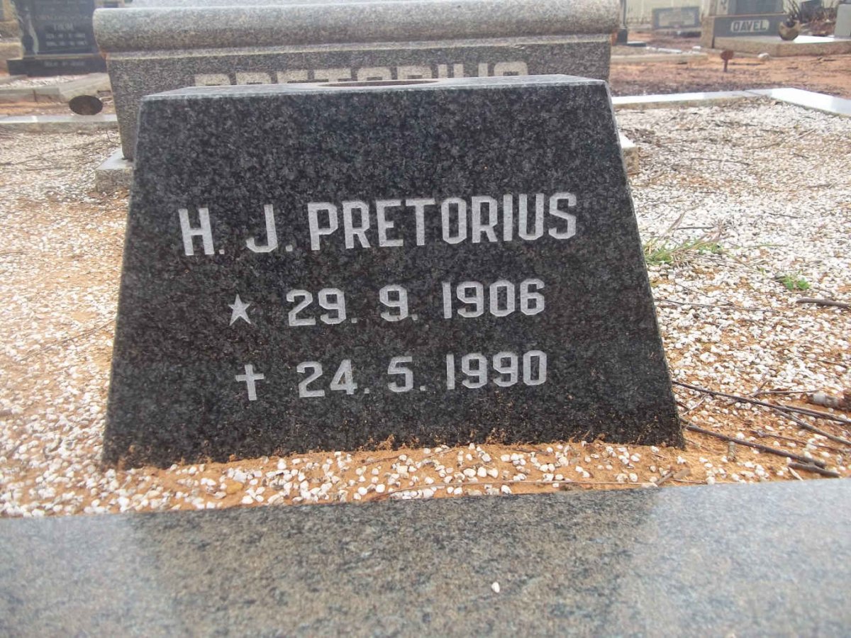 PRETORIUS H.J. 1906-1990