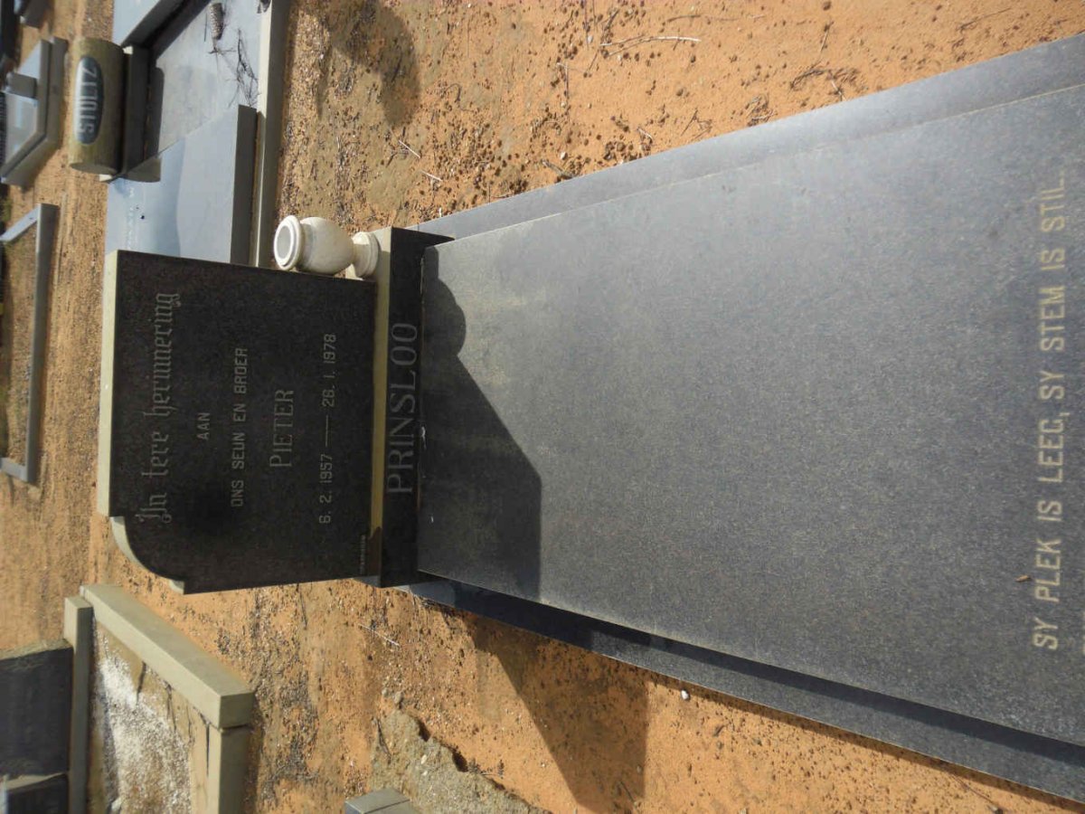 PRINSLOO Pieter 1957-1978