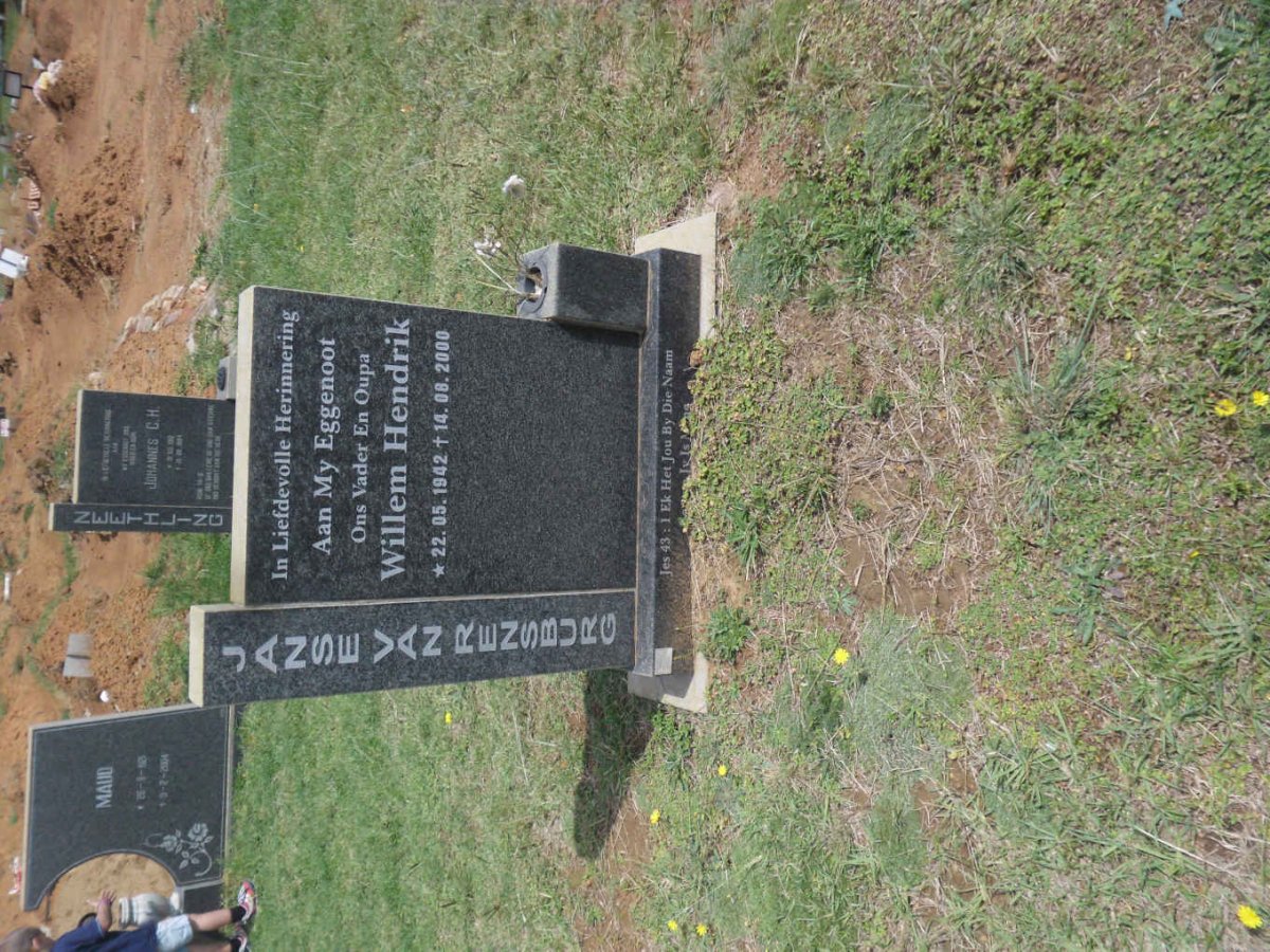 RENSBURG Willem Hendrik, Janse van 1942-2000