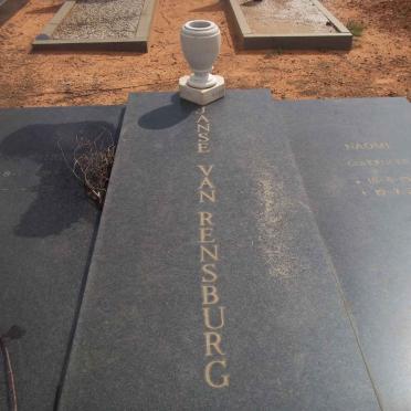 RENSBURG Lourens Christian, Janse van 1913-1975 &amp; Naomi KRUGER 1910-1995