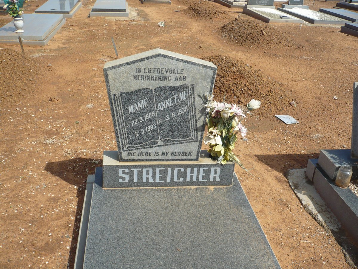 STREICHER Manie 1928-1993 &amp; Annetjie 1938-
