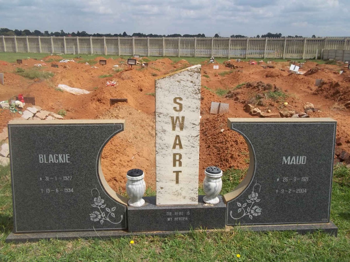SWART Blackie 1927-1994 &amp; Maud 1921-2004