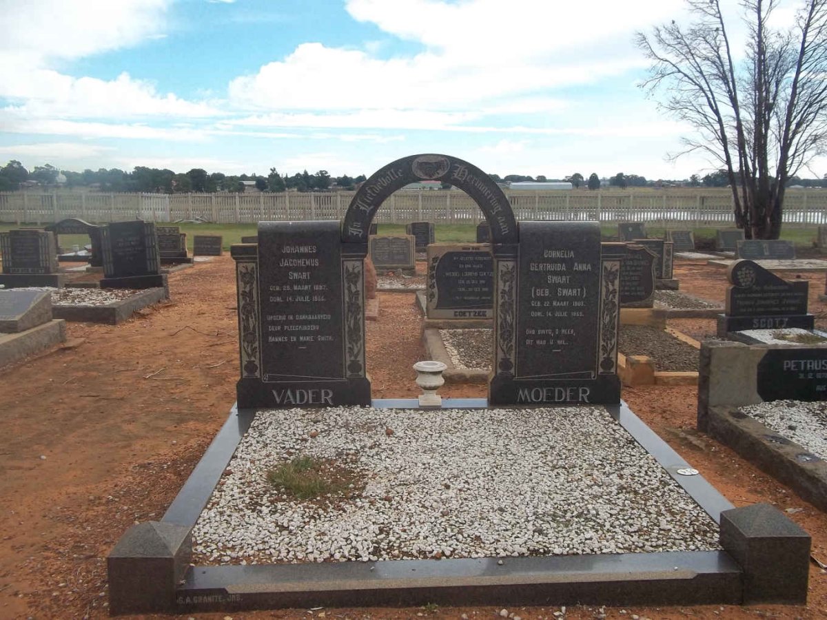 SWART Johannes Jacohemus 189?-19?? &amp; Cornelia Gertruida Anna SWART 19??-1955