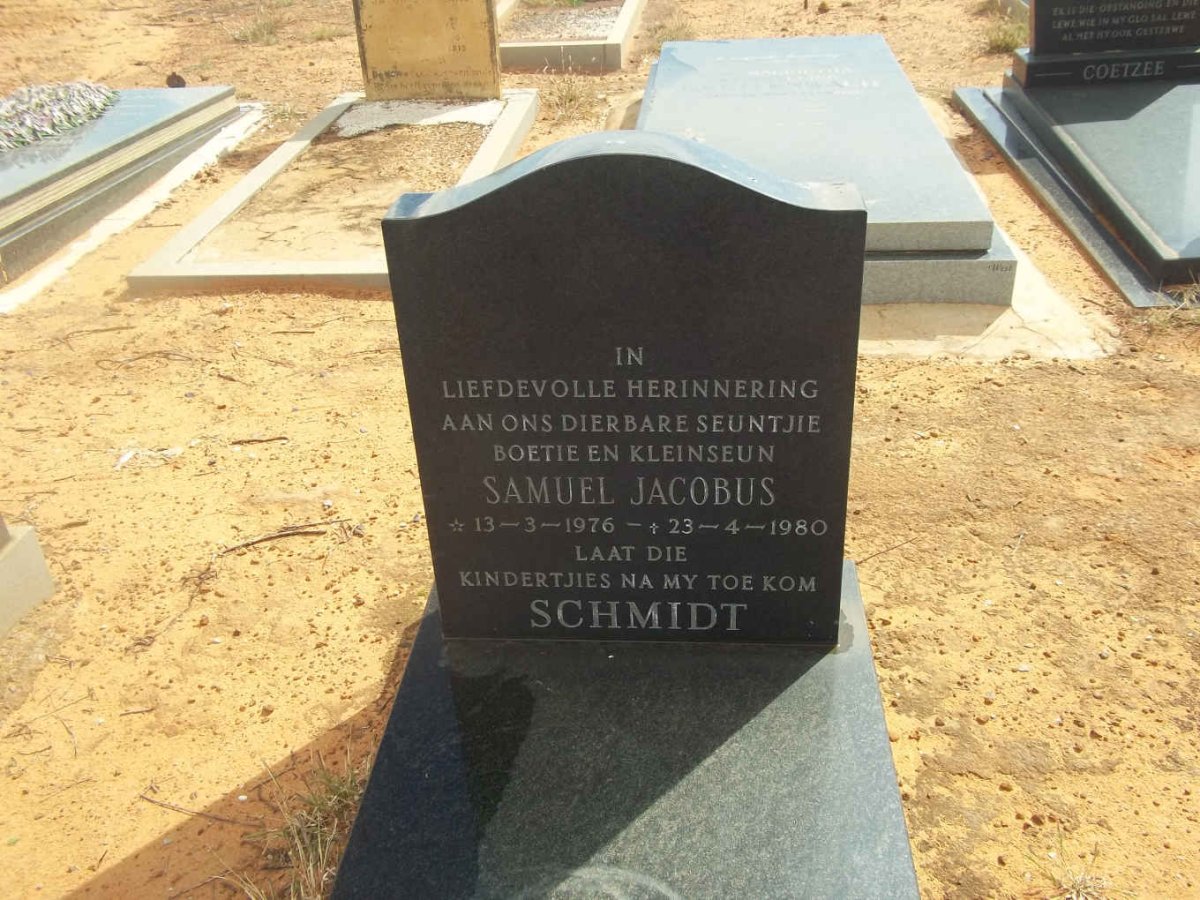 SCHMIDT Samuel Jacobus 1976-1980