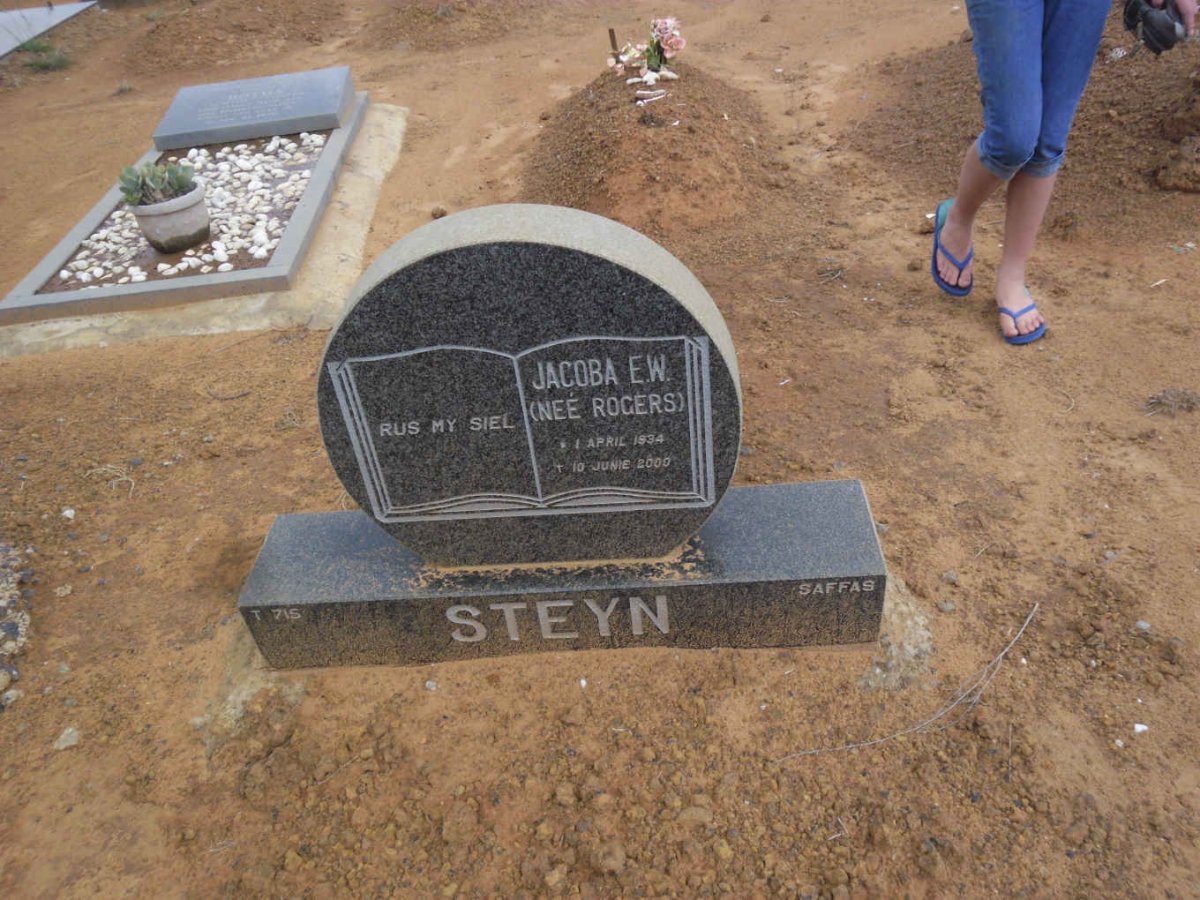 STEYN Jacoba E.W. nee ROGERS 1934-2000