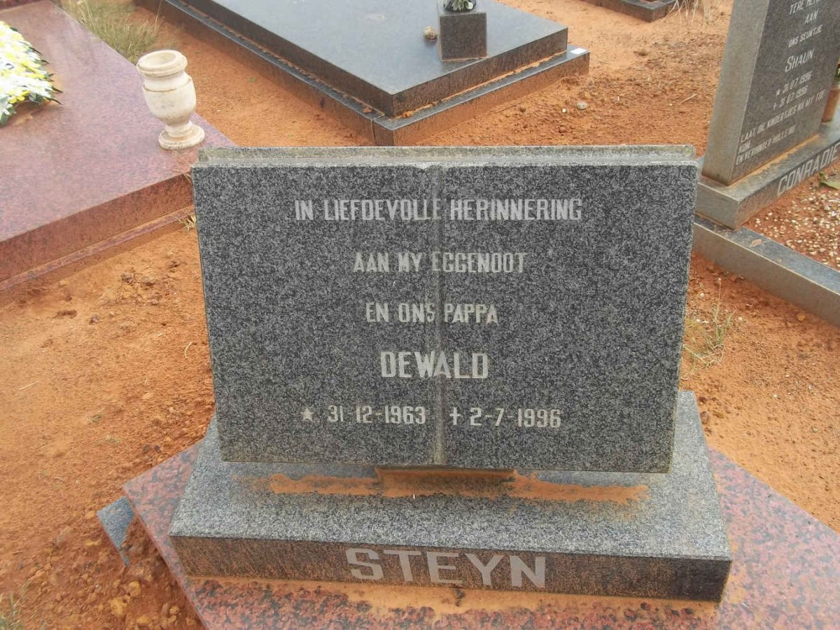 STEYN Dewald 1963-1996