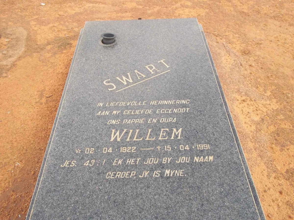 SWART Willem 1922-1991
