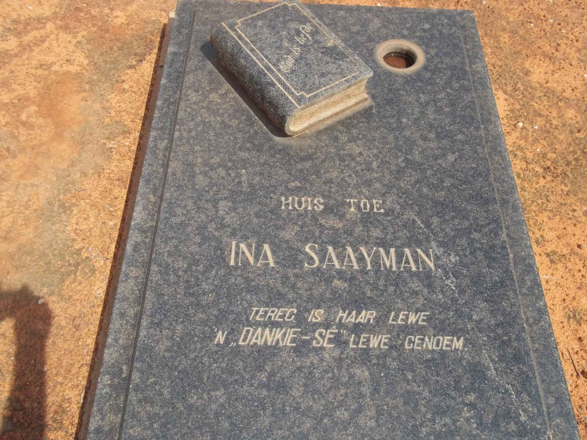 SAAYMAN Ina 1926-1964