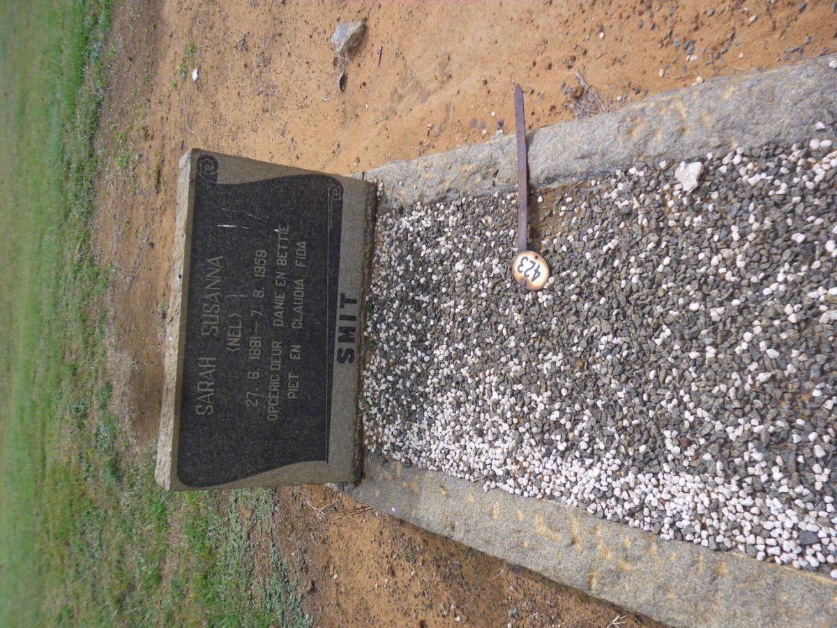 SMIT Sarah Susanna nee NEL 1881-1959