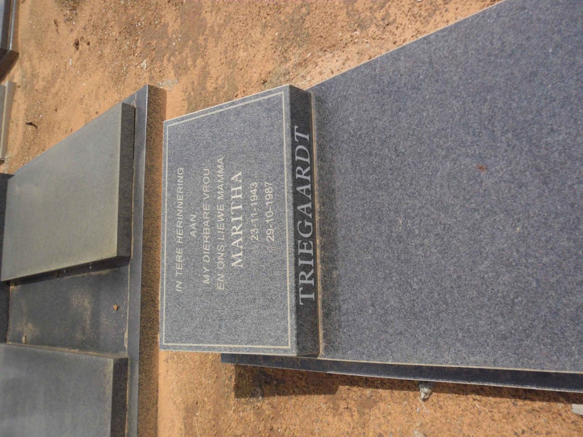 TRIEGAARDT Maritha 1943-1987