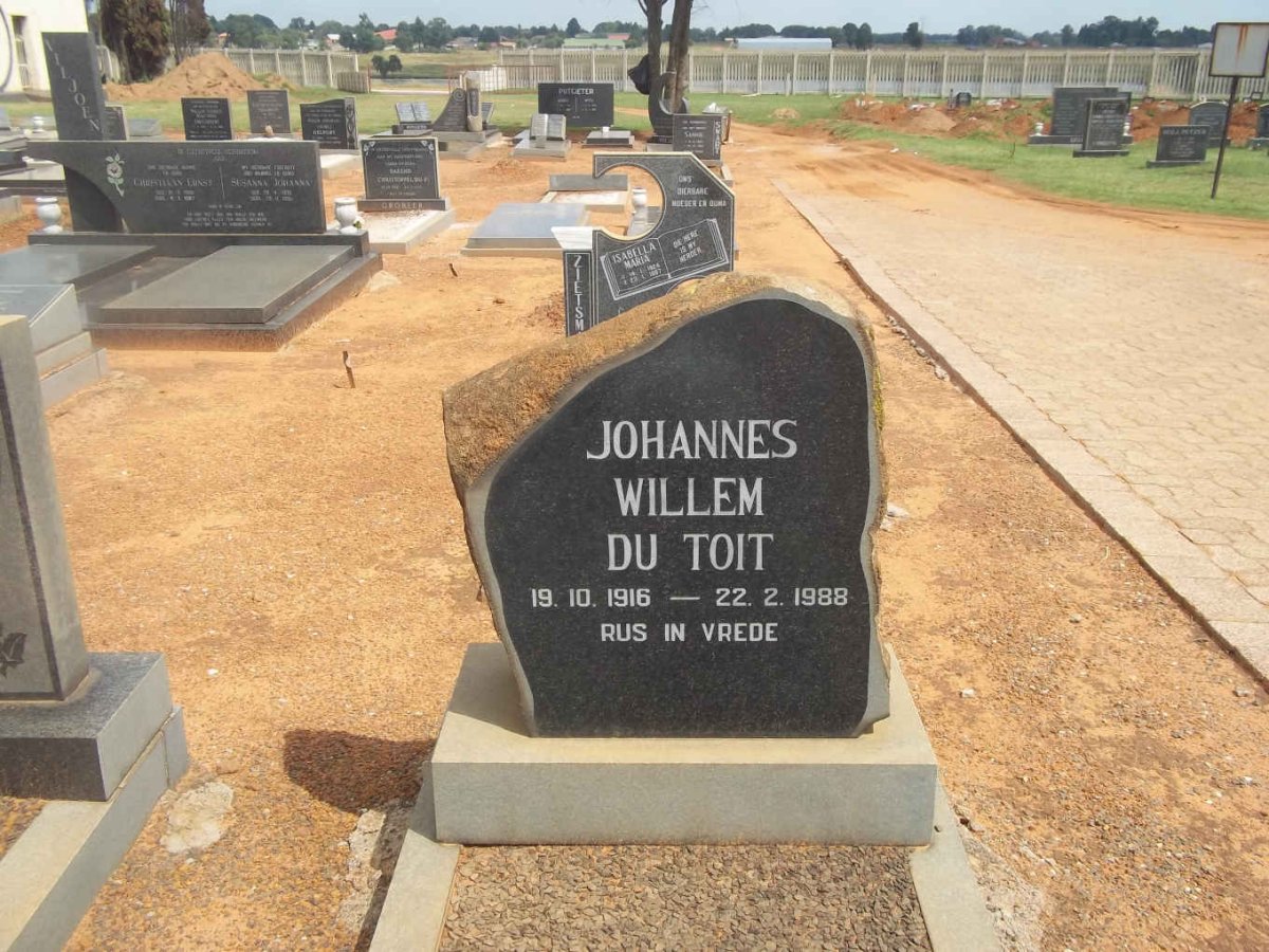 TOIT Johannes Willem, du 1916-1988