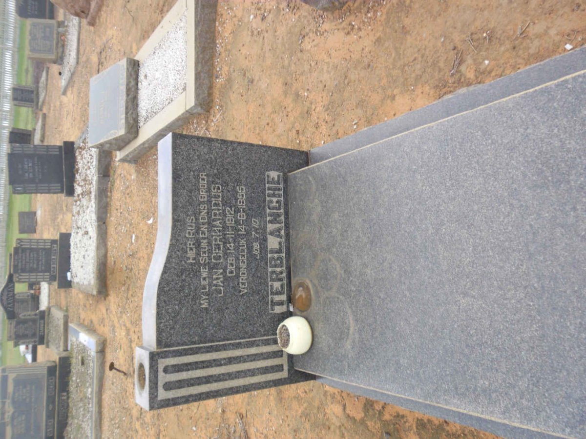 TERBLANCHE Jan Gerhardus 1912-1955