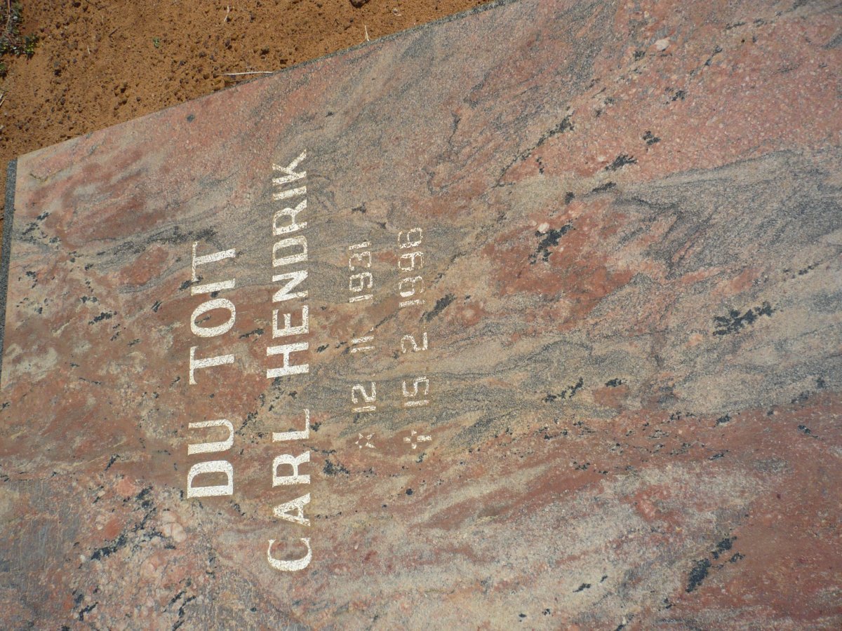 TOIT Carl Hendrik, du 1931-1996