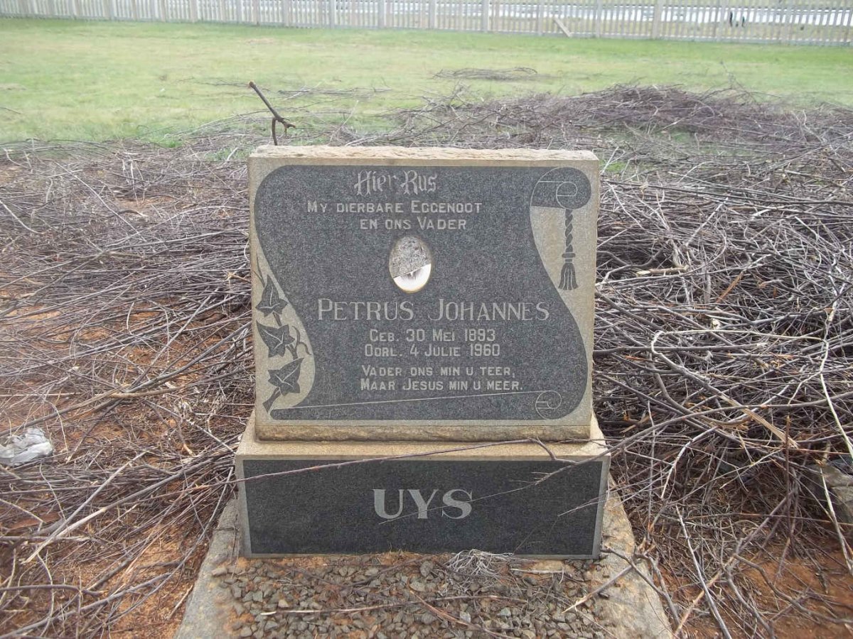 UYS Petrus Johannes 1893-1960