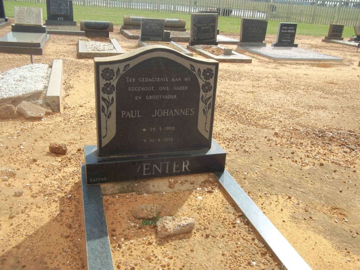 VENTER Paul Johannes 1905-1975