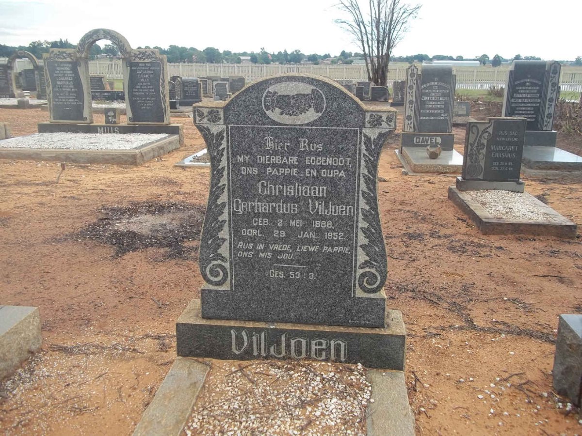 VILJOEN Christiaan Gerhardus 1888-1952