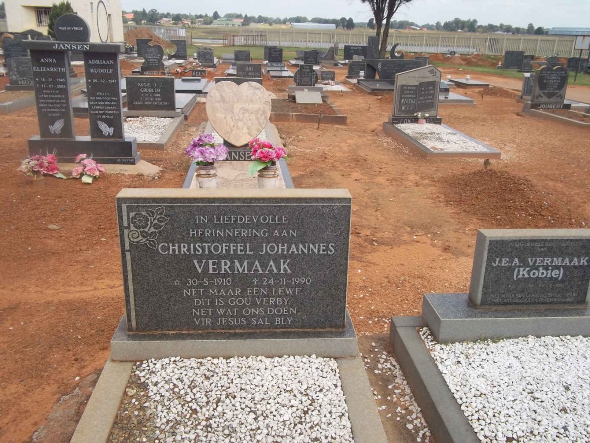 VERMAAK Christoffel Johannes 1910-1990