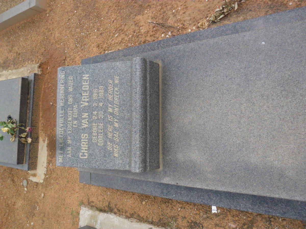 VREDEN Chris, van 1916-1989
