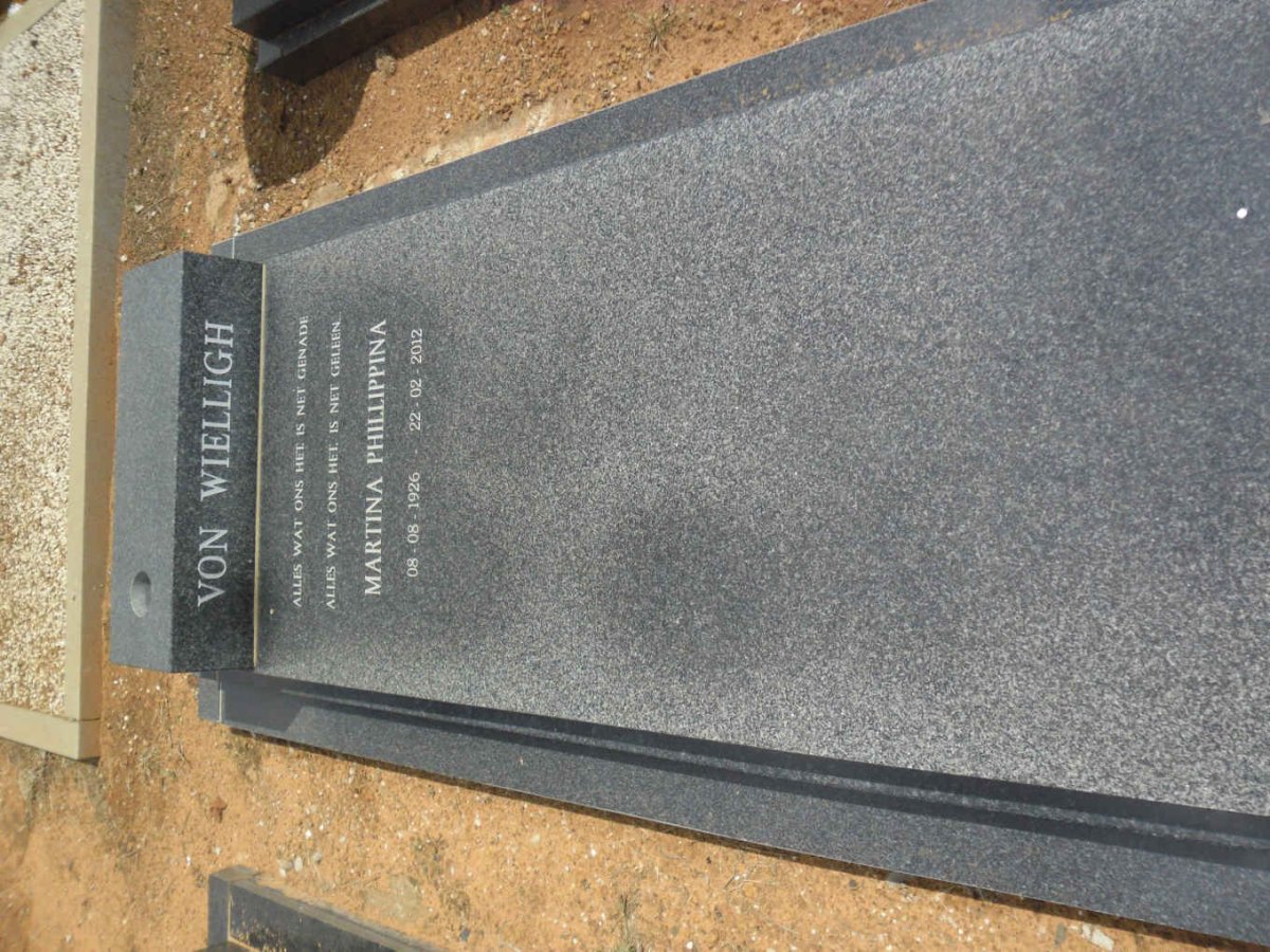 WIELLIGH Martina Phillippina, von 1926-2012